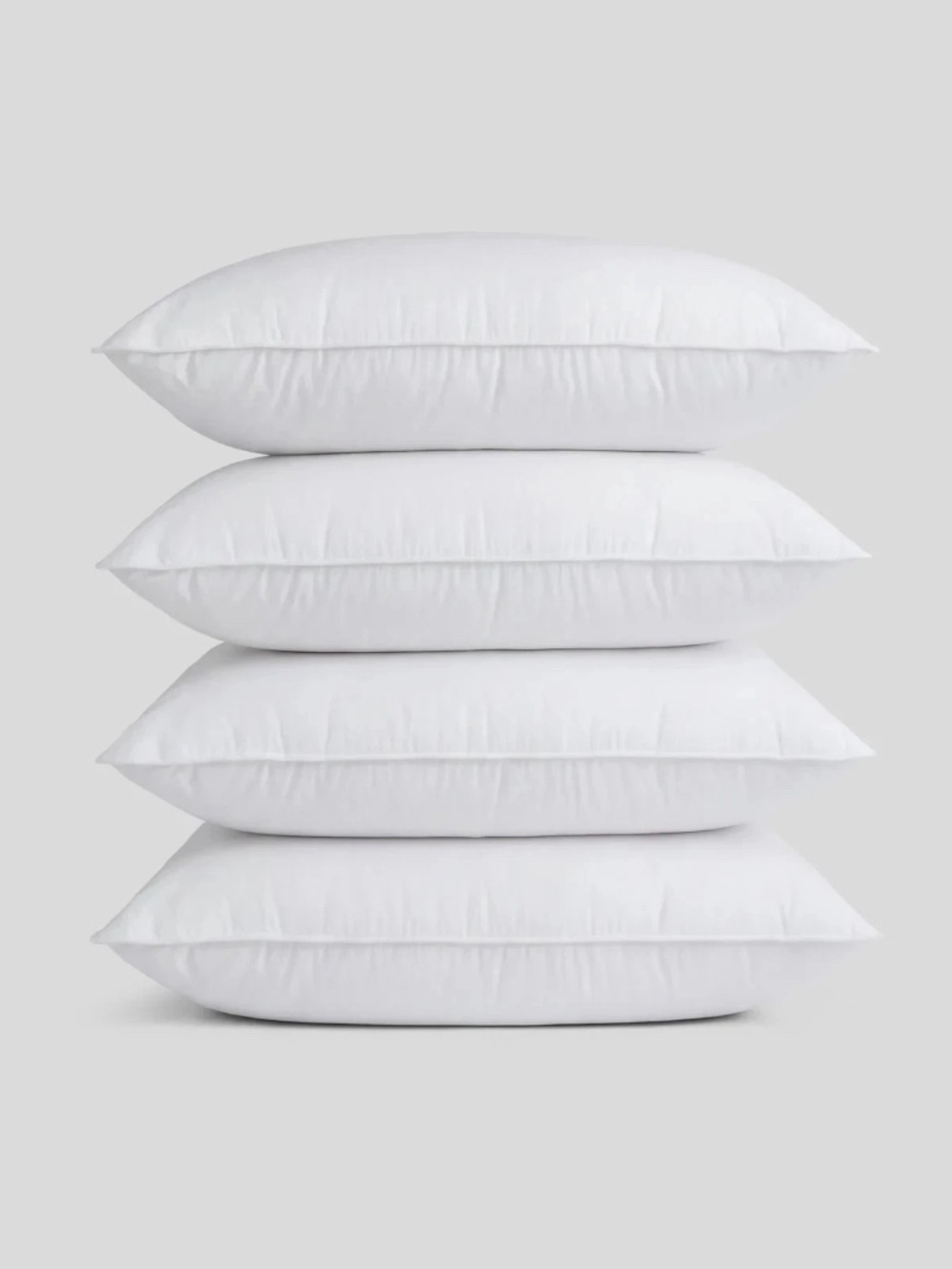 4X Parachute Medium Down Alternative Pillow Bundle Standard Size Retails $360